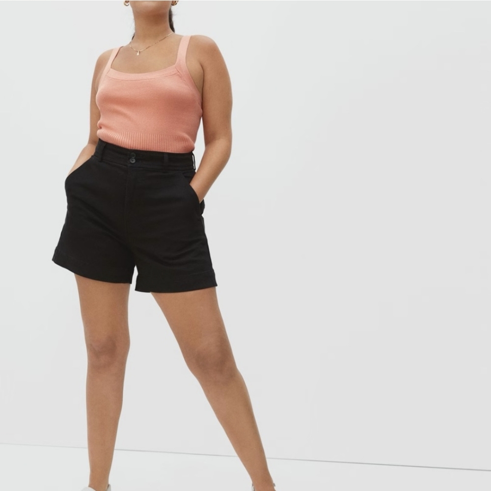 Everlane The Way-High® Canvas Short, Size 2, Black